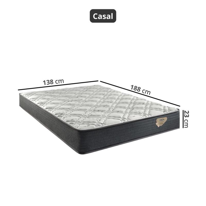 COLCHÃO CASAL ECOFLEX ADAPTO MOLAS ENSACA...