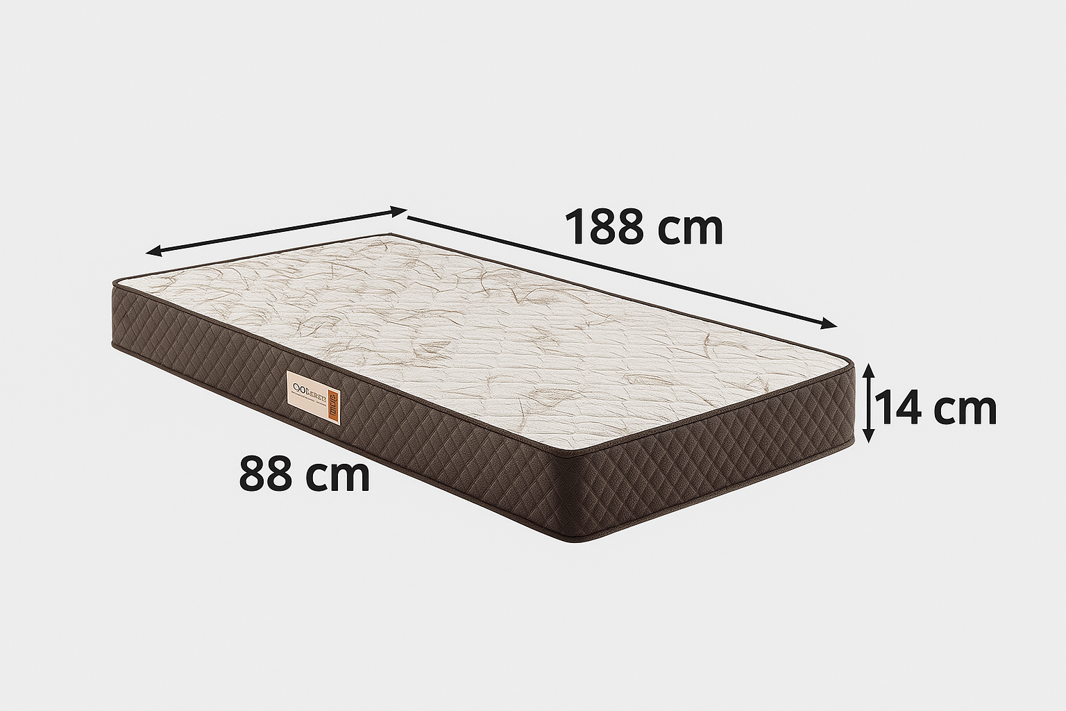 COLCHAÕ ECOFLEX D23 TOK COMFORT 88X188X14
